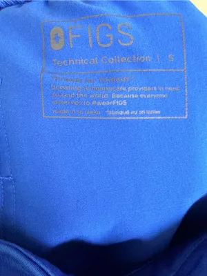 Figs Women’s Zamora Royal Blue Jogger Scrubs with Contrast Drawstring thumbnail 2