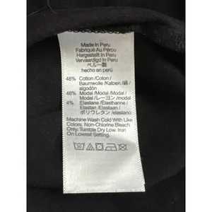 Madewell Black Ruched V-Neck Top Women Small Whimsical Grunge thumbnail 4