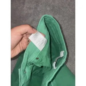 Mica Cropped Flare Jeans Women Size 25 Green Distressed Raw Hem High Rise Boho thumbnail 5