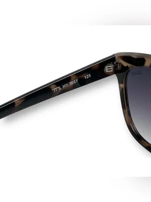 Quay Australia Its My Way Sunglasses Milky Tortoise/Smoke Gradient Cat Eye 57495 thumbnail 7