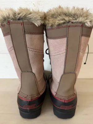 Khombu Northstar Suede Rubber Duck Toe Women's Size 8M Tan Black Snow Boots NEW thumbnail 10
