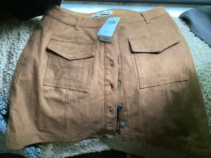 Abercrombie Vegan Suede Skirt thumbnail 1