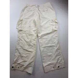 Lauren Active Ralph‎ Lauren White Nylon Cargo Pants Wide Leg Utility Womens 8 thumbnail 7