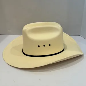 Double S Hat Collection Cowboy Hat Unisex Cream Cattleman Brim Western Festival thumbnail 3