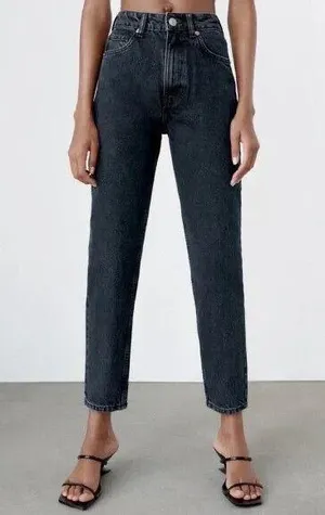 Zara Black Denim Jeans thumbnail 1