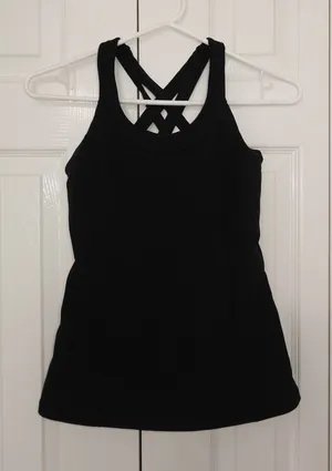 Lululemon Cross It Off Tank - Black - Size: 4 thumbnail 1