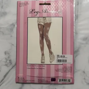 Leg Avenue Spandex‎ Daisy Pantyhose Adult One Size Fits 90-160 Lbs 70 Denier thumbnail 2