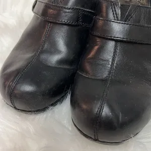 Dansko Heeled‎ Clogs Leather Black EU37 B47 thumbnail 4
