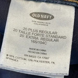 Old‎ Navy Womens Mid Rise Zip Fly Bootcut Denim Jeans Dark Wash Size 20 thumbnail 8