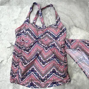 Beach Bump Motherhood‎ Maternity Women’s 2 piece Tankini Swimsuit Size Small S thumbnail 4