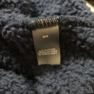 Aerie Navy Crewneck Striped Trim Sweatshirt thumbnail 6