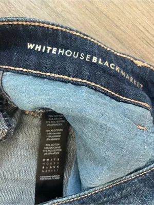 White House Black Market The Boot Jeans Size 0 Dark Wash Stretch Bootcut thumbnail 4