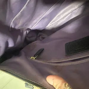 Vintage Coach Y2K black leather bag - EUC thumbnail 11