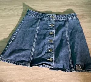 Classic Dark Blue Denim Button thumbnail 1