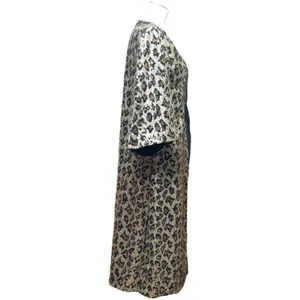 L&B Open Front Mid Length Kimono Leopard Sequin Small thumbnail 5