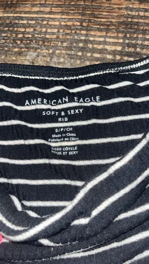 American Eagle Striped Tube Top thumbnail 2
