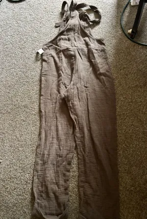 Aerie Cotton Gauze Overalls thumbnail 2