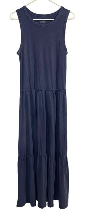 Aerie Blue Maxi Smock Dress Size Medium Cottage Bohemian Twee‎ thumbnail 1