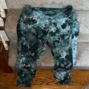 Lululemon Athletica Green and Gray Leggings thumbnail 1