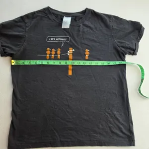 B&C Collection Hes Wireless Bird‎ Graphic T-Shirt Charcoal Black Cotton BC0099 M thumbnail 6