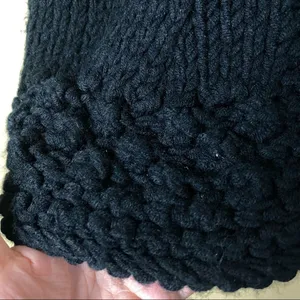 Mur Mur Black Crochet Hooded Sleeveless Vest Small thumbnail 7
