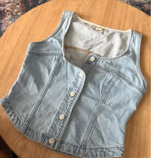 Madewell Light Denim Wash Top thumbnail 1