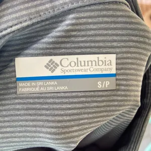 Columbia Quarter Zip‎ Pullover Womens S Gray Striped Lightweight Mock Neck thumbnail 6