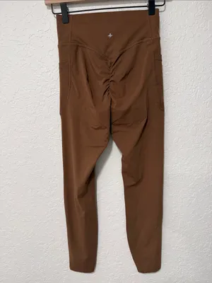 NWT *flawed* HALARA UltraSculpt High-Waist Brown Women's Active Leggings XS thumbnail 3