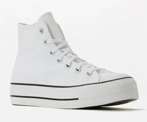 White Platform Converse 10.5  thumbnail 1