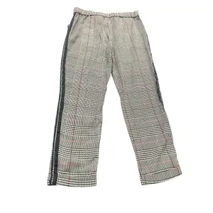 AF StudioNew York Womens Plaid Ankle Pants Black White Red RBWP015-5A Size M NWT thumbnail 4