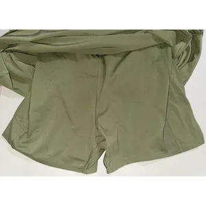 Abercrombie & Fitch Olive Green Spaghetti Strap Slip Dress Shapewear Size Large thumbnail 5