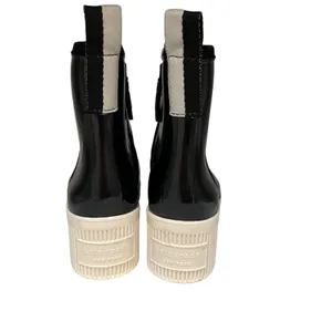 Kate Spade New York Womens Size‎ 6 Puddle Rain Boots Black White 2.5" Heel NWOT thumbnail 4