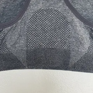 Gymshark Womens Sports Bra Activewear Sz XS Crop Top Logo Workout Gray Stretch thumbnail 7