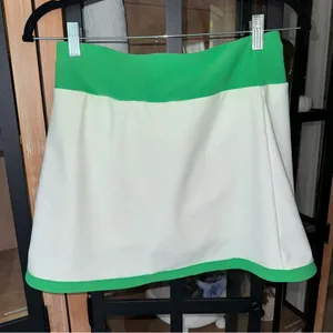 Amazon Kyodan Golf Tennis Skirt kelly Green colorblock contrast Skort asymmetrical mini thumbnail 2