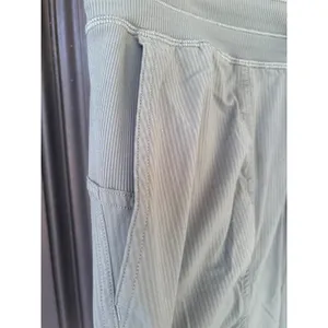 Lululemon Beyond the Studio Jogger Sage Green Pinstripe Ruched Pants Womens SZ 6 thumbnail 5