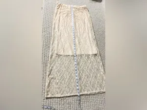Sincerely ­ Jules Brown Faux Suede Vest & Lace Midi Skirt Set - Boho Chic Outfit thumbnail 13