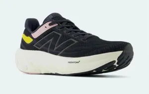 New Balance Women's Black Running Shoe with Pink & Yellow Accents thumbnail 1