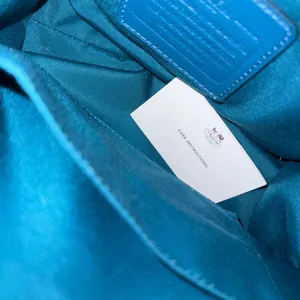 COACH Shoulder Bag Crossbody Bag Hand Bag color‎ Blue Leather F33329 U thumbnail 10