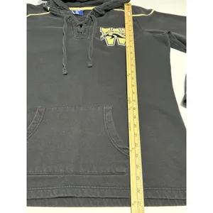 Champion WMU Western Michigan Broncos XXL Lace Up Hockey Hoodie Sweatshirt thumbnail 3