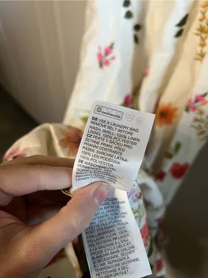 & Other Stories 100% Linen Floral Puff Sleeve Midi Dress thumbnail 16