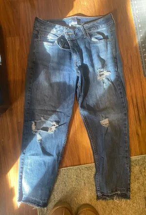 Maurice's Ripped Blue Jeans thumbnail 1