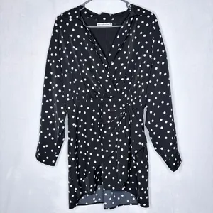 Abercrombie & Fitch Black Polka Dot Mini Dress thumbnail 2