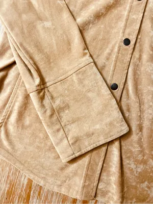 Victoria’s Secret MODA Faux Suede LS Shirt thumbnail 5