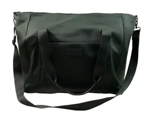 Cynthia Rowley Green Scuba Knit Carryon Convertible Strap Zip Top Overnight Bag thumbnail 1