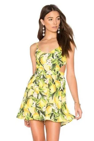 Show Me Your Mumu Piper Lemon Dress thumbnail 1