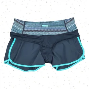 Lululemon Run Times Shorts Navy Space Dye Retro Style Athletic Running Size 4 thumbnail 7
