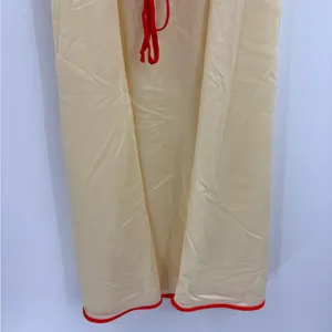 Vintage y2k sears 60s sheer nightgown yellow trim retro 70s dress 32-34 small thumbnail 10