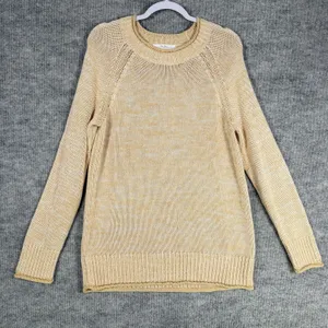Lilly Pulitzer Size-L Womens Bayport Sweater Sand Bar Marl thumbnail 1