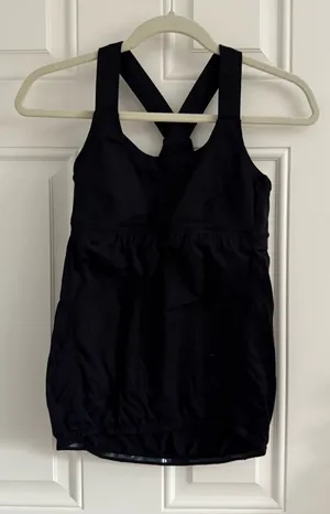 Lululemon Black Racerback Tank Top thumbnail 1