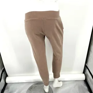 Aritzia Tna Cozy Fleece Boyfriend Cuffed‎ Sweatpants Joggers Tan Taupe Size 2XS thumbnail 6